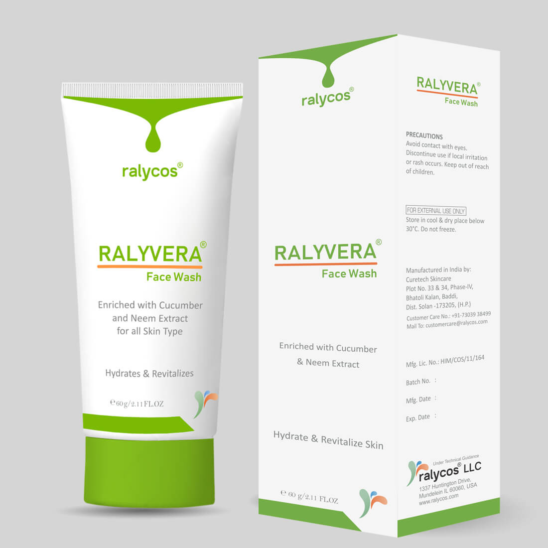 Ralycos Ralyvera Face Wash 60gm GMRF60