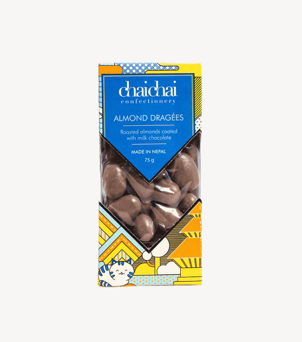 CHAI CHAI Almond Dragées (Milk) 75gms Box GMADM075